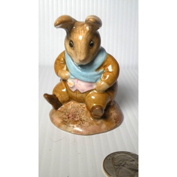 Beatrix Potter Beswick England Rare Vintage "Old Mr. Bouncer" 1986 Ceramic Figur - Picture 1 of 5